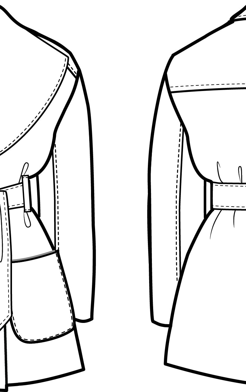 Wide Collared Coat