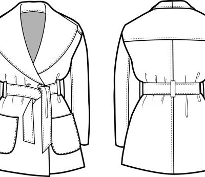 Wide Collared Coat