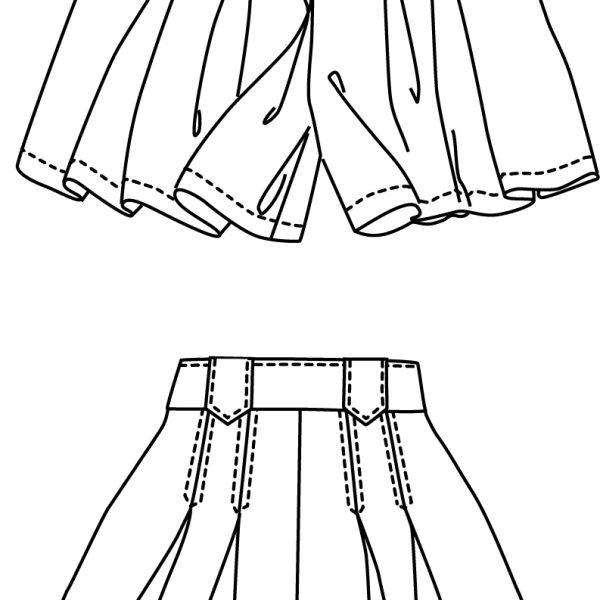 BermudasSketch 80's Bermudas or Culottes