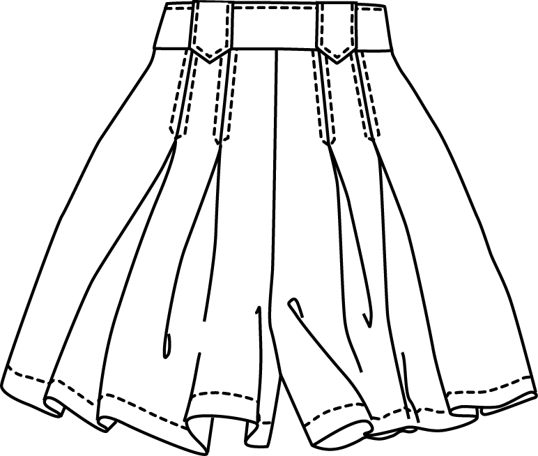 BermudasSketchBK 80's Bermudas or Culottes