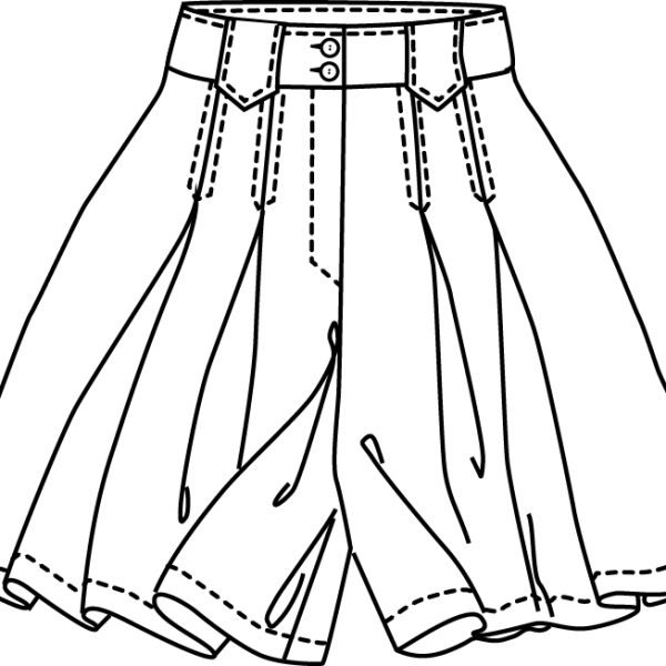 BermudasSketchFR 80's Bermudas or Culottes