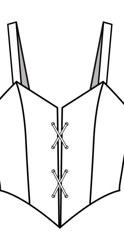 Lace-Up Bodice