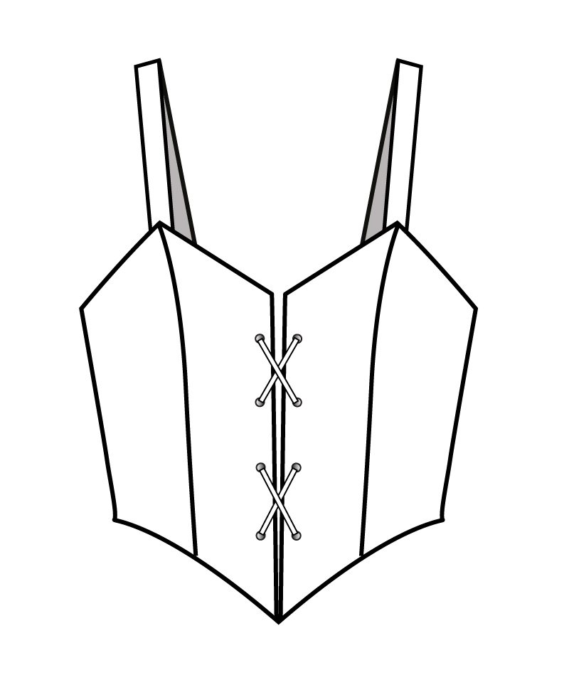 Lace-Up Bodice